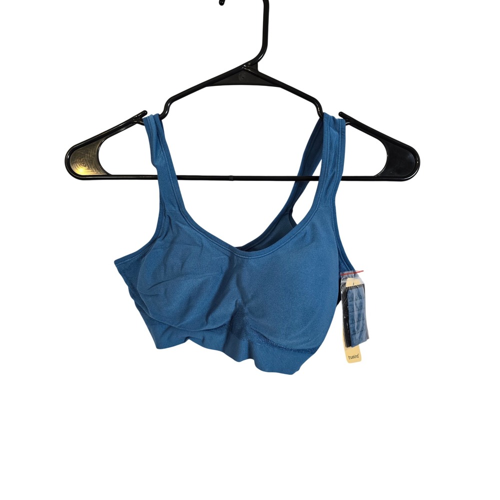 Truekind Daily Comfort Wirefree‎ Shaper Bra Blue Small 10022 New